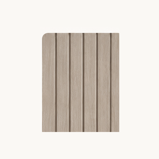 Greige Stone WPC cladding finish