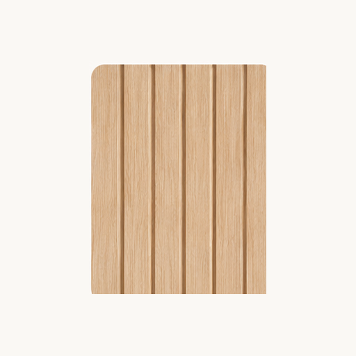 Light Oak WPC cladding finish