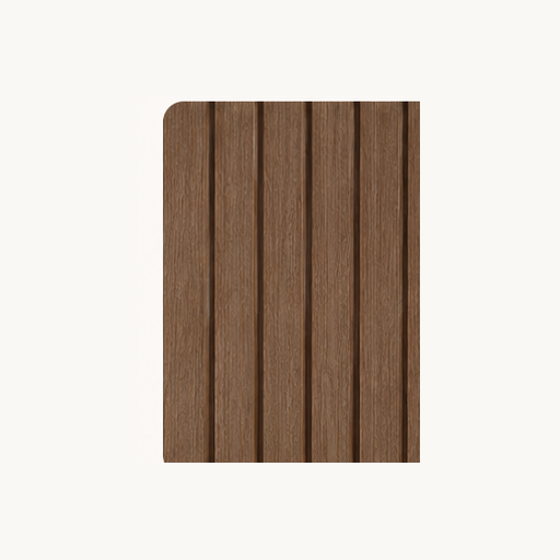 Natural Walnut WPC cladding finish